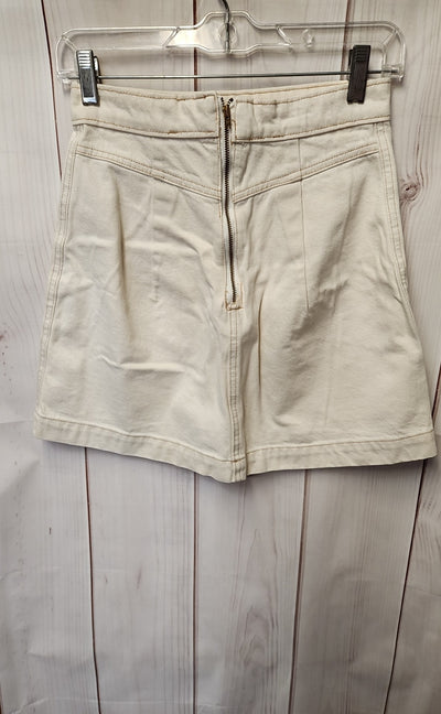 Weekday Women's Size 34 = US XS White Denim Skirt