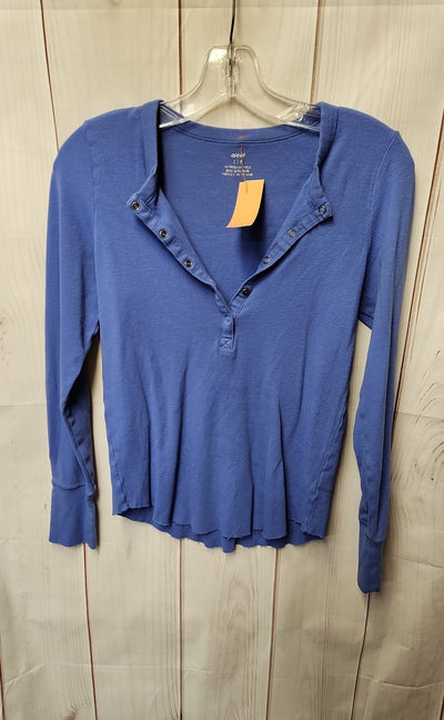 Aerie Women's Size S Blue Long Sleeve Top