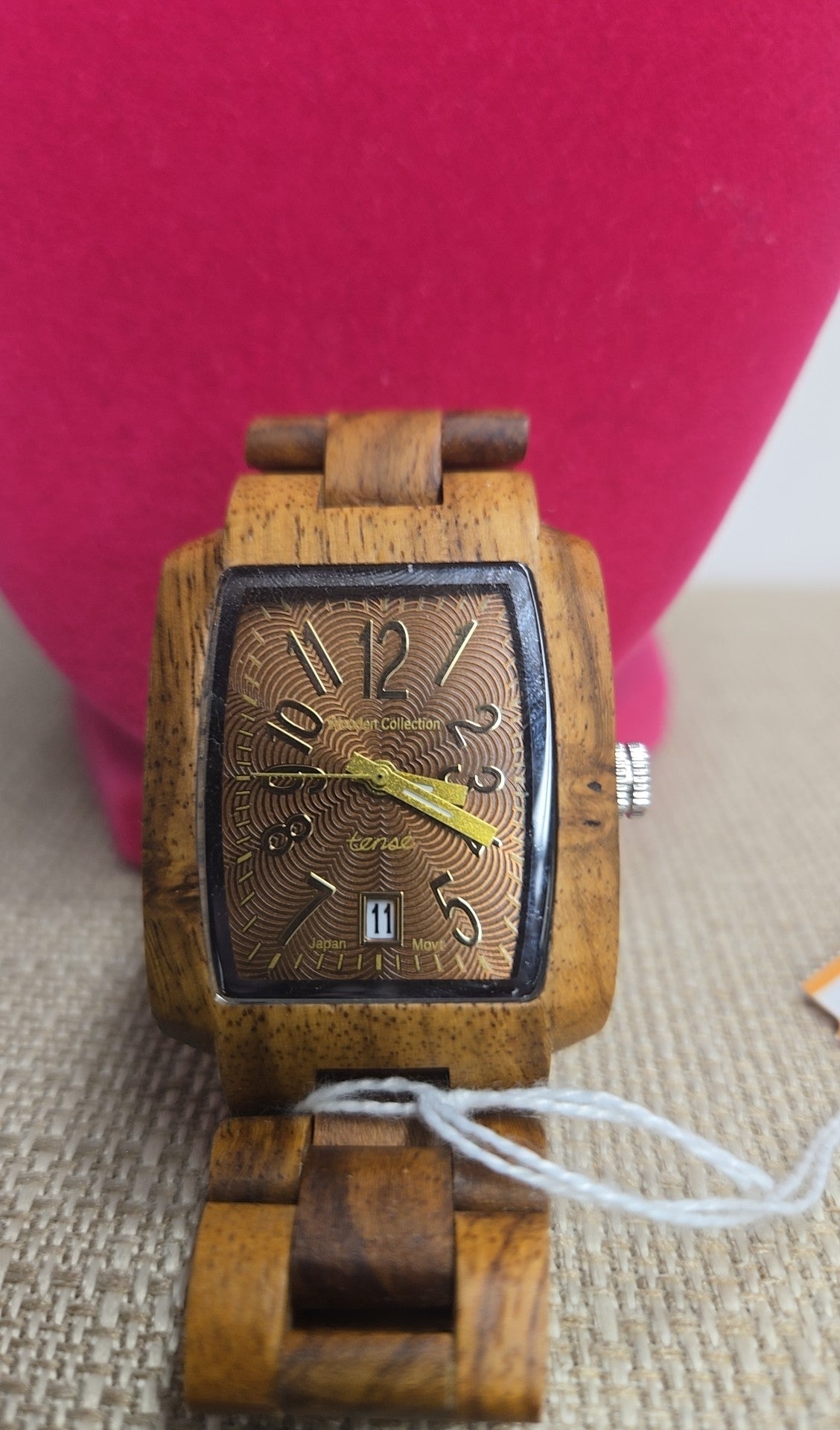 Tense Wooden & Stainless Steel Watch