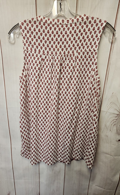 Sonoma Women's Size M Red Sleeveless Top