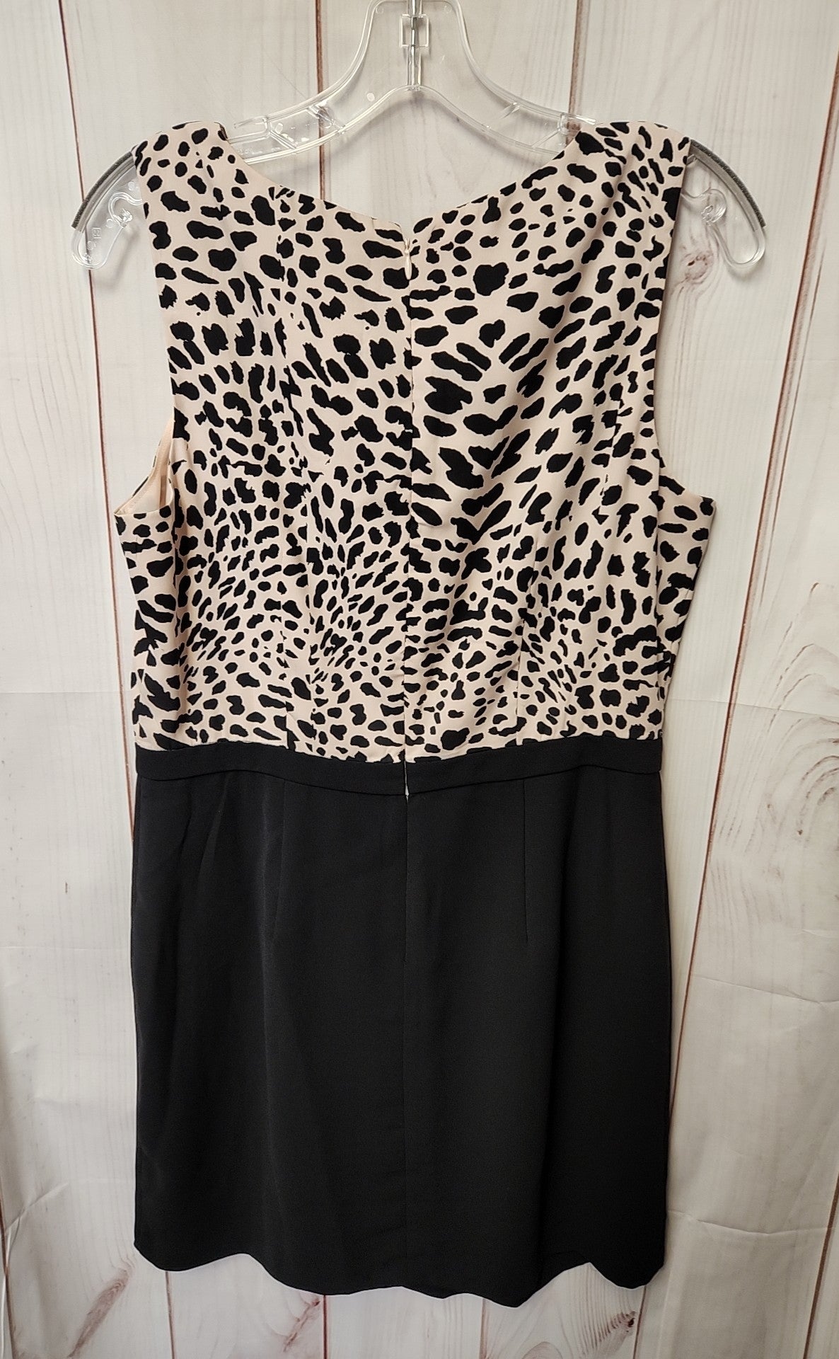 Loft Women's Size 10 Black & Pink Animal Print Dress