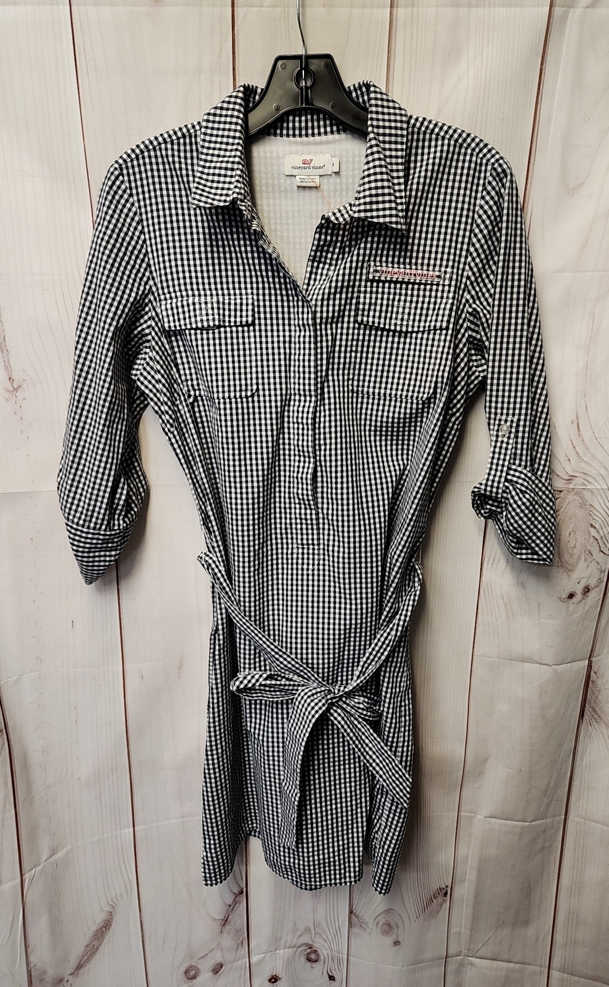 Vineyard Vines Women's Size 6 Black & White Dress