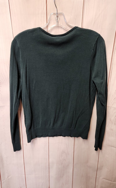 August Silk Women's Size M Green Cardigan