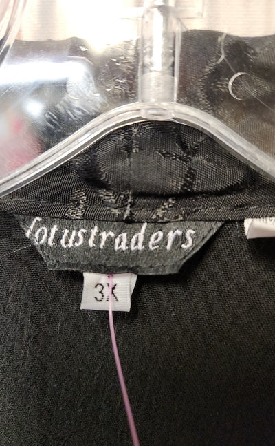 Lotustranders Women's Size 3X Black Cover-Up