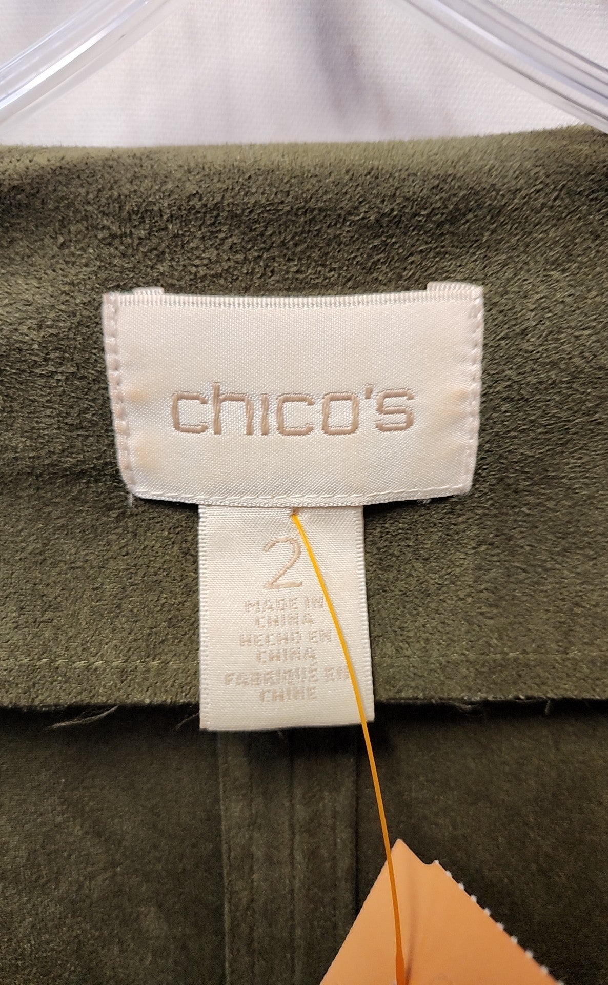 Chico's Women's Size 2 = US L Olive Green Cardigan