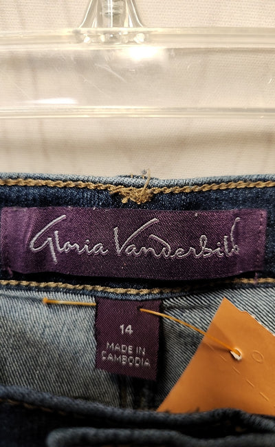 Gloria Vanderbilt Women's Size 32 (13-14) Blue Jeans
