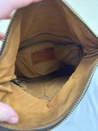 Patricia Nash Brown Leather Wristlet