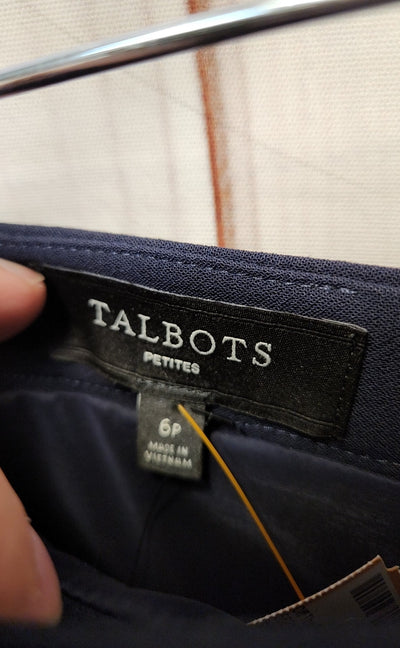Talbots Women's Size 6 Petite Navy Skirt