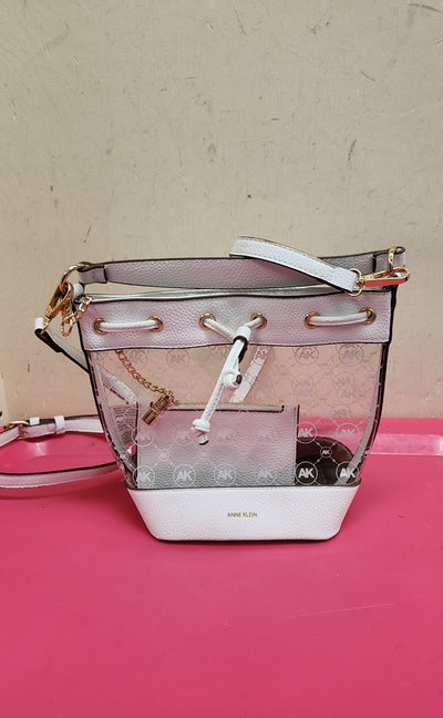 Anne Klein White Purse Bag & Wallet Set