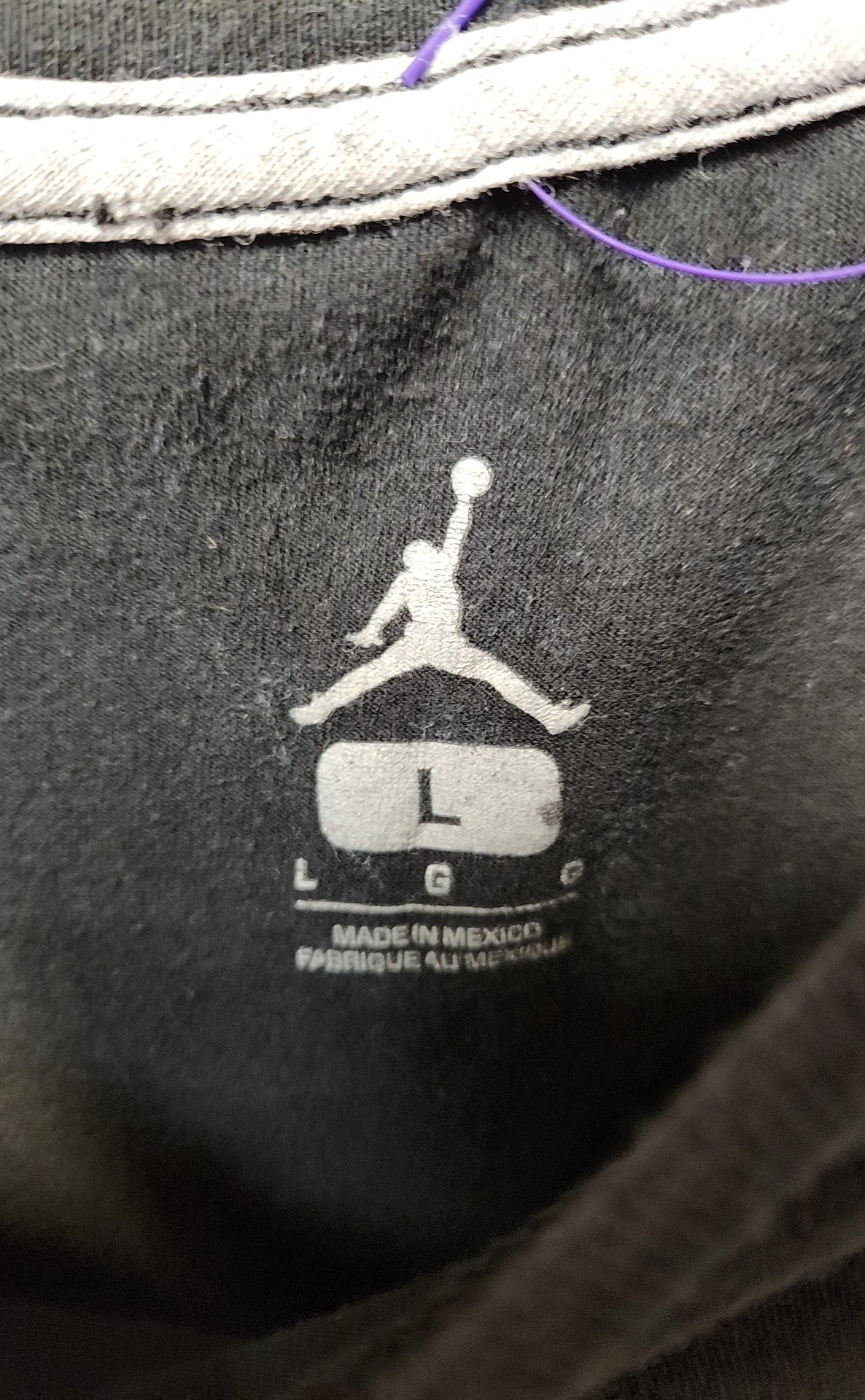 Air Jordan Men's Size L Black Shirt