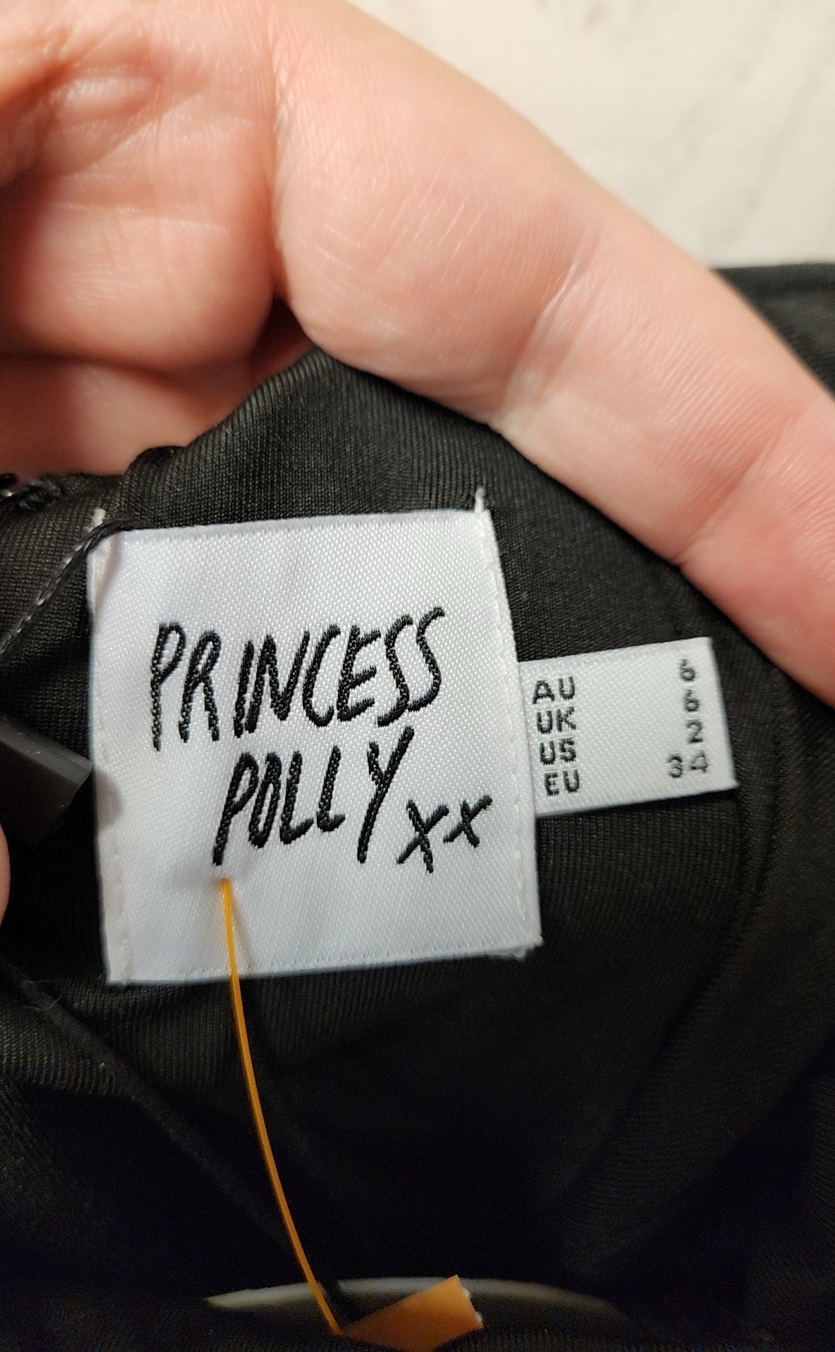 NWT Princess Polly Women's Size 2 Black Sequined After Dark Mini Dress