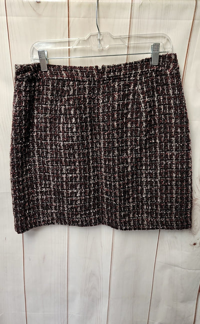 Loft Women's Size 10 Black & Purple Skirt