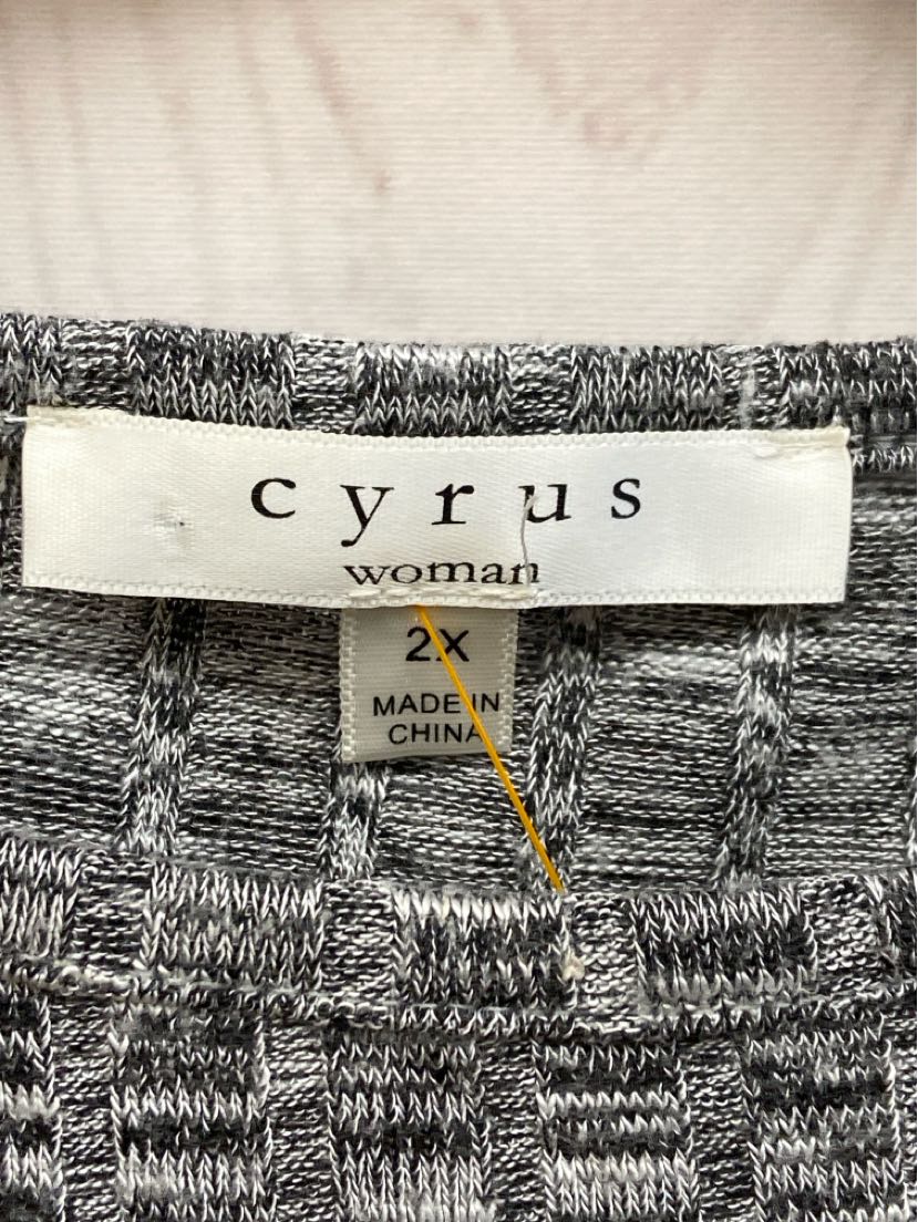Cyrus Women's Size 2X Gray Long Sleeve Top