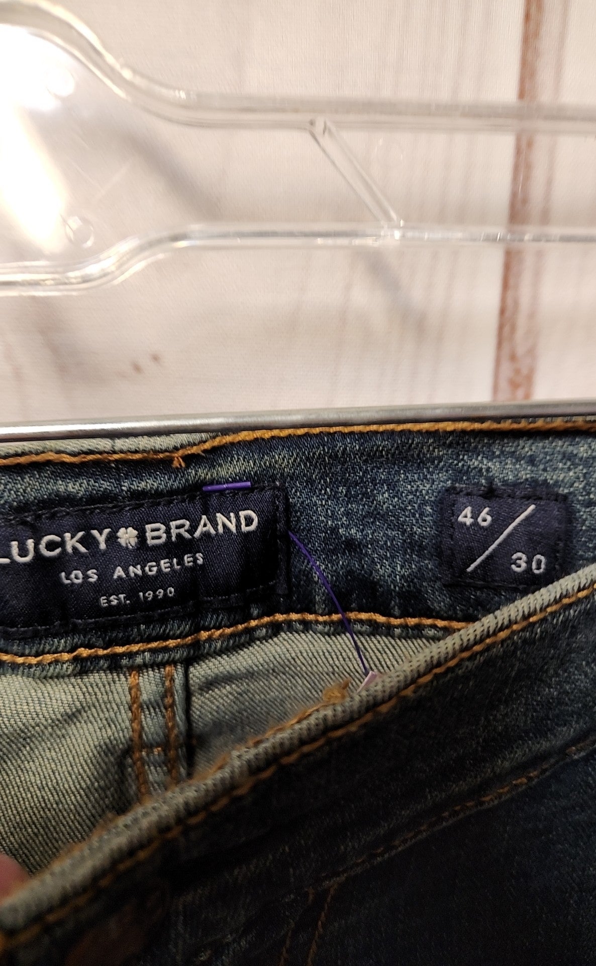 Lucky Brand Men's Size 46x30 Blue Jeans Athletic Fit