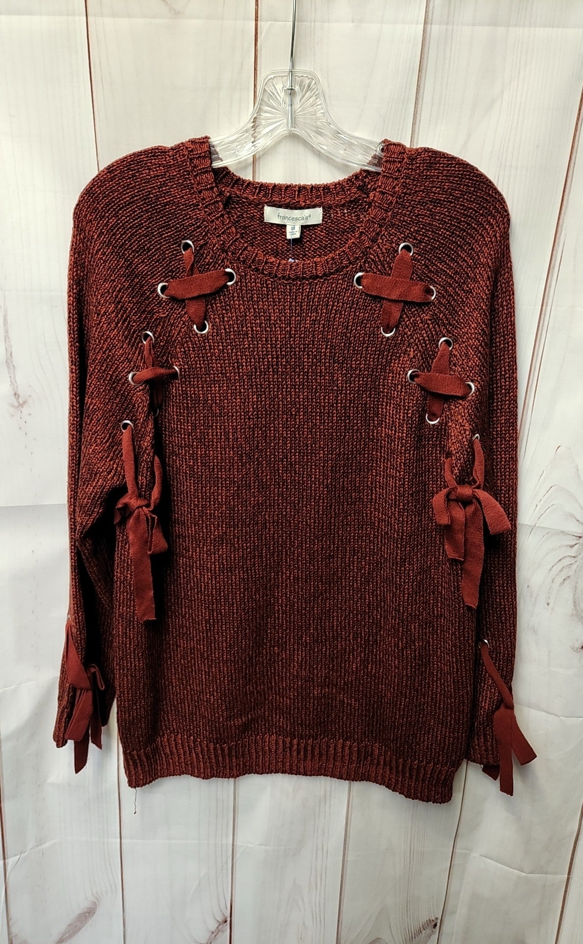 Francesca's Women's Size M Red Sweater