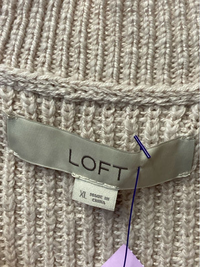 Loft Women's Size XL Beige Cardigan