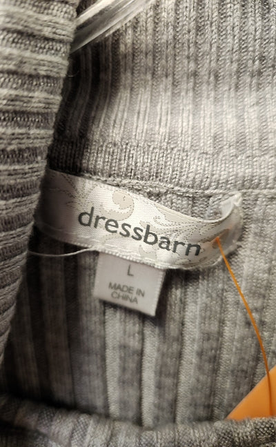 Dressbarn Women's Size L Gray Sleeveless Top