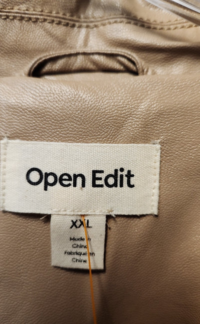 Open Edit Women's Size XXL Tan Coat
