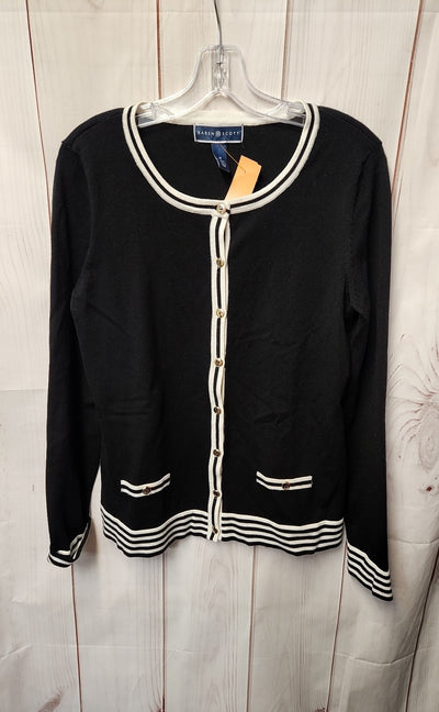 Karen Scott Women's Size M Black Cardigan