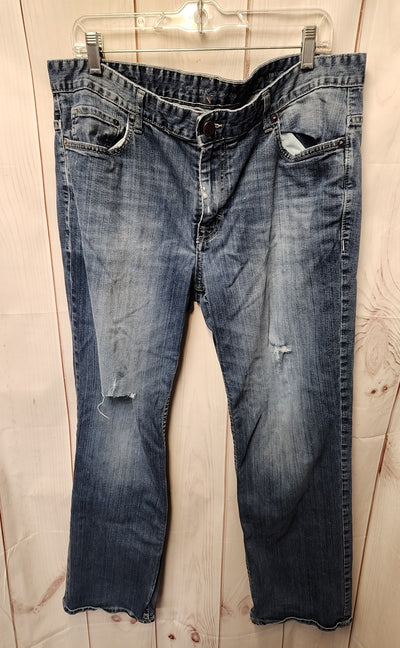 Calvin Klein Men's Size 36x30 Blue Jeans Straight