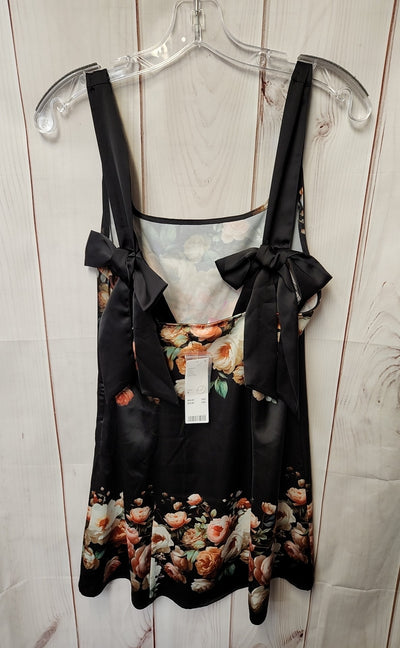 NWT Urban Outfitters Women's Size M Black Floral Dress