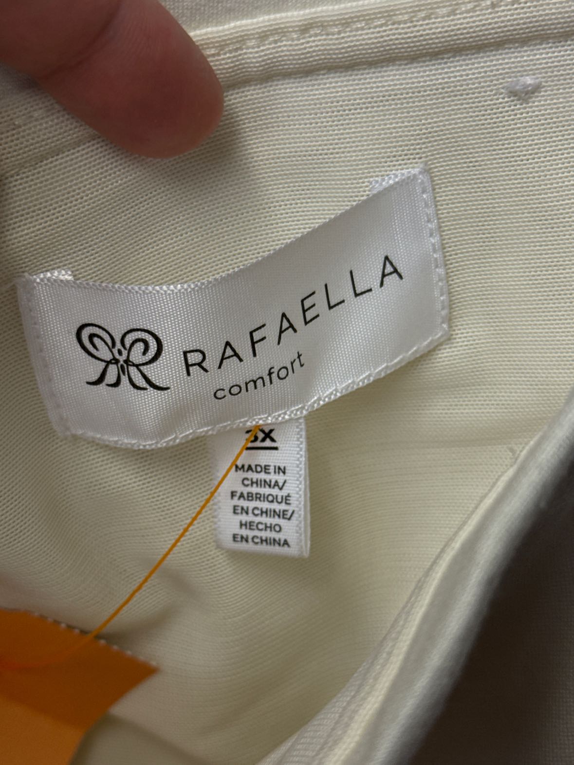 Rafaella Women's Size 3X White Pants