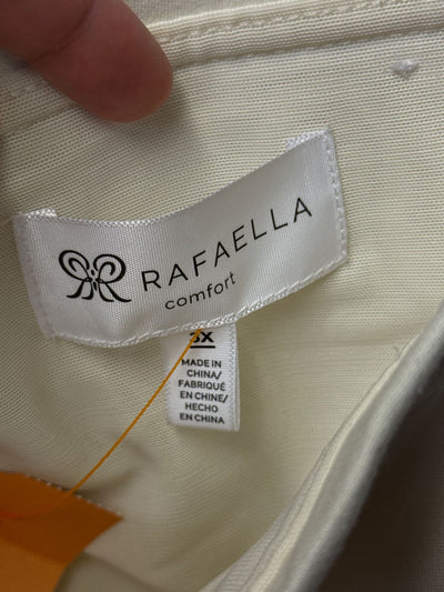 Rafaella Women's Size 3X White Pants