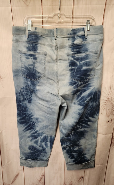 J Jill Women's Size 34 (18/1X) Blue Jeans High Rise Cropped