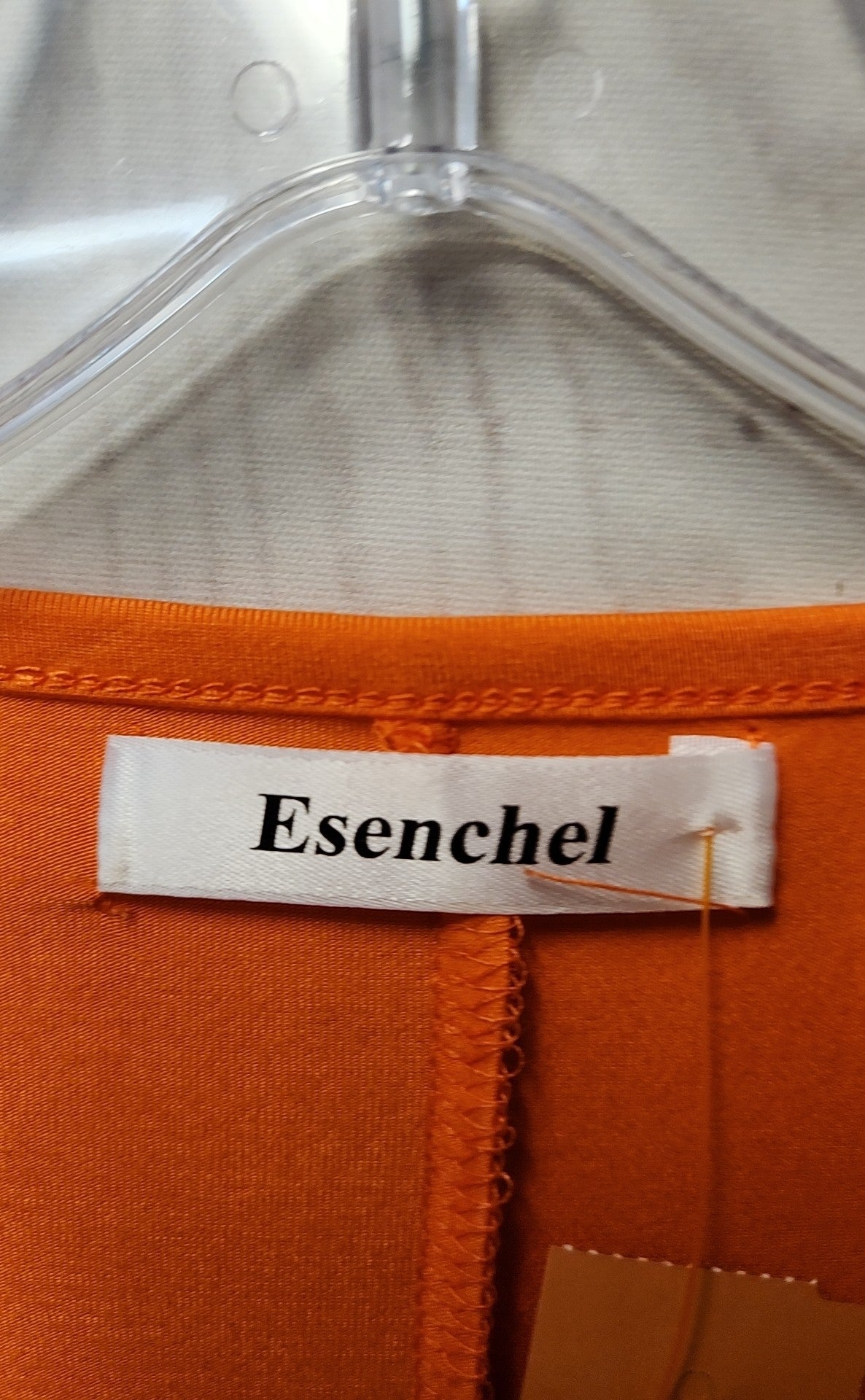 Esenchel Women's Size XL Orange 3/4 Sleeve Top