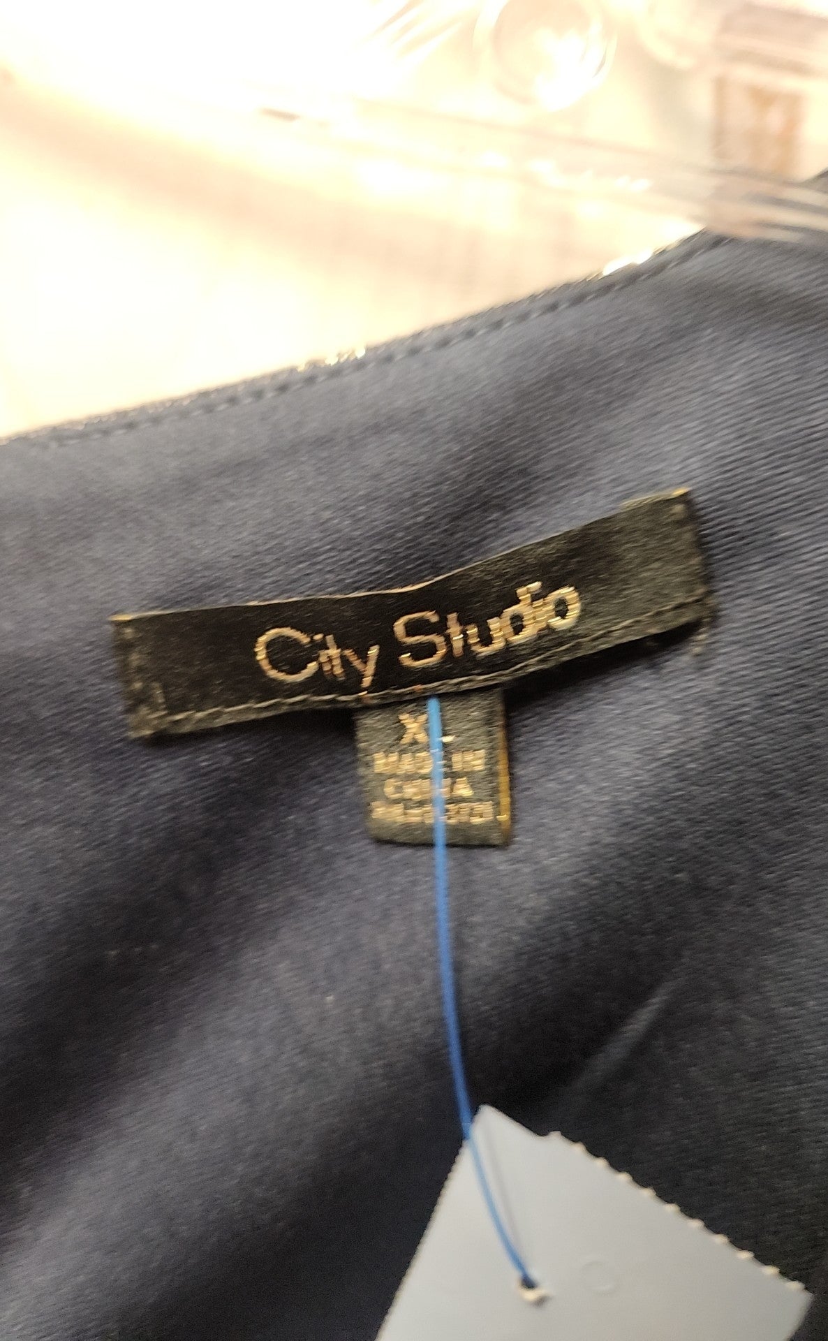 City Studio Women's Size XL Navy Dress