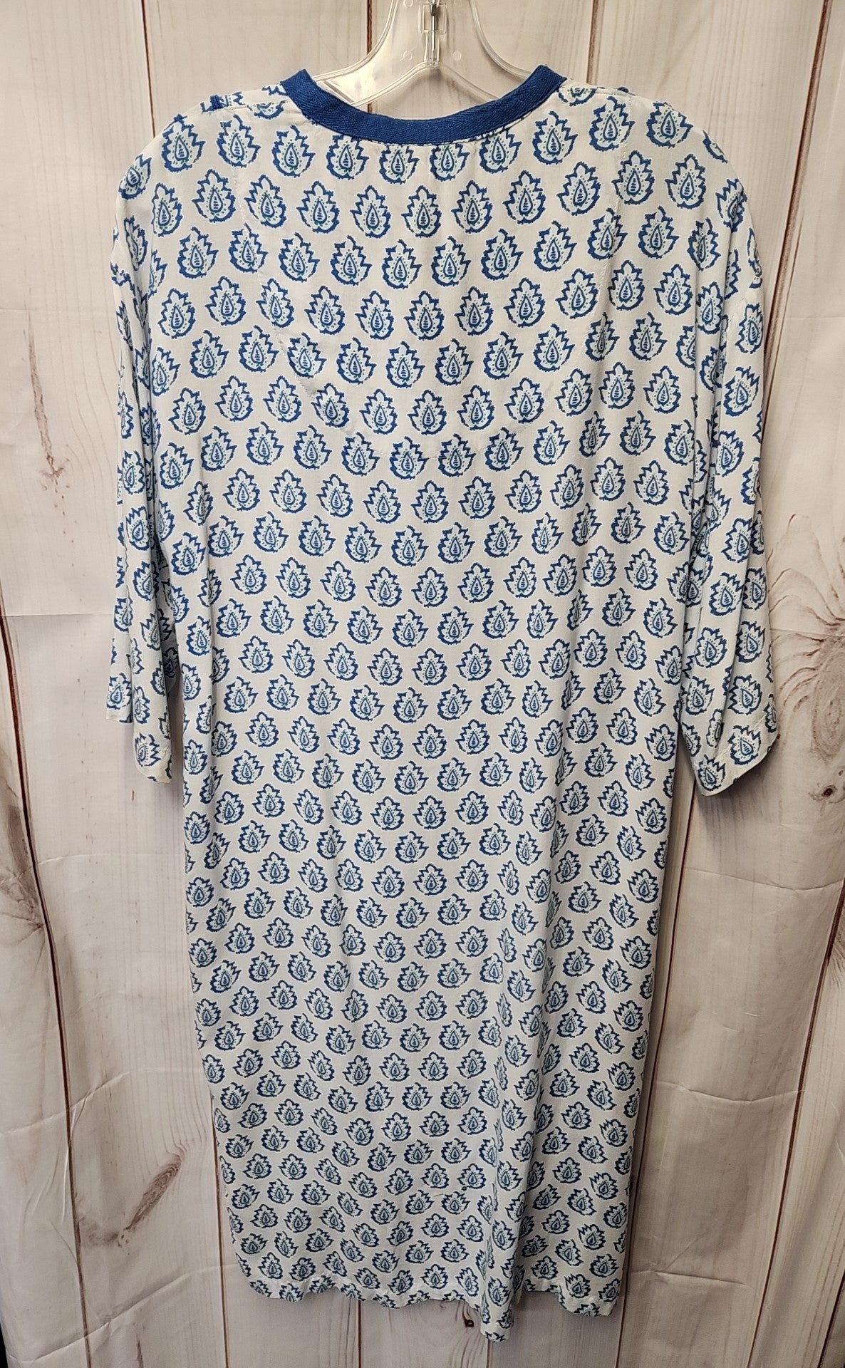 Charter Club Women's Size S White & Blue Dress