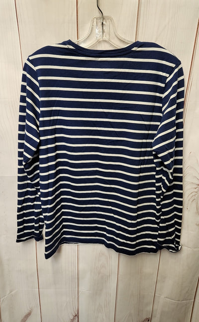 Lands End Women's Size S Navy Long Sleeve Top