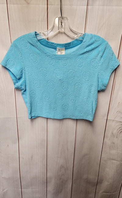 Offline by Aerie Women's Size XS Blue Short Sleeve Top