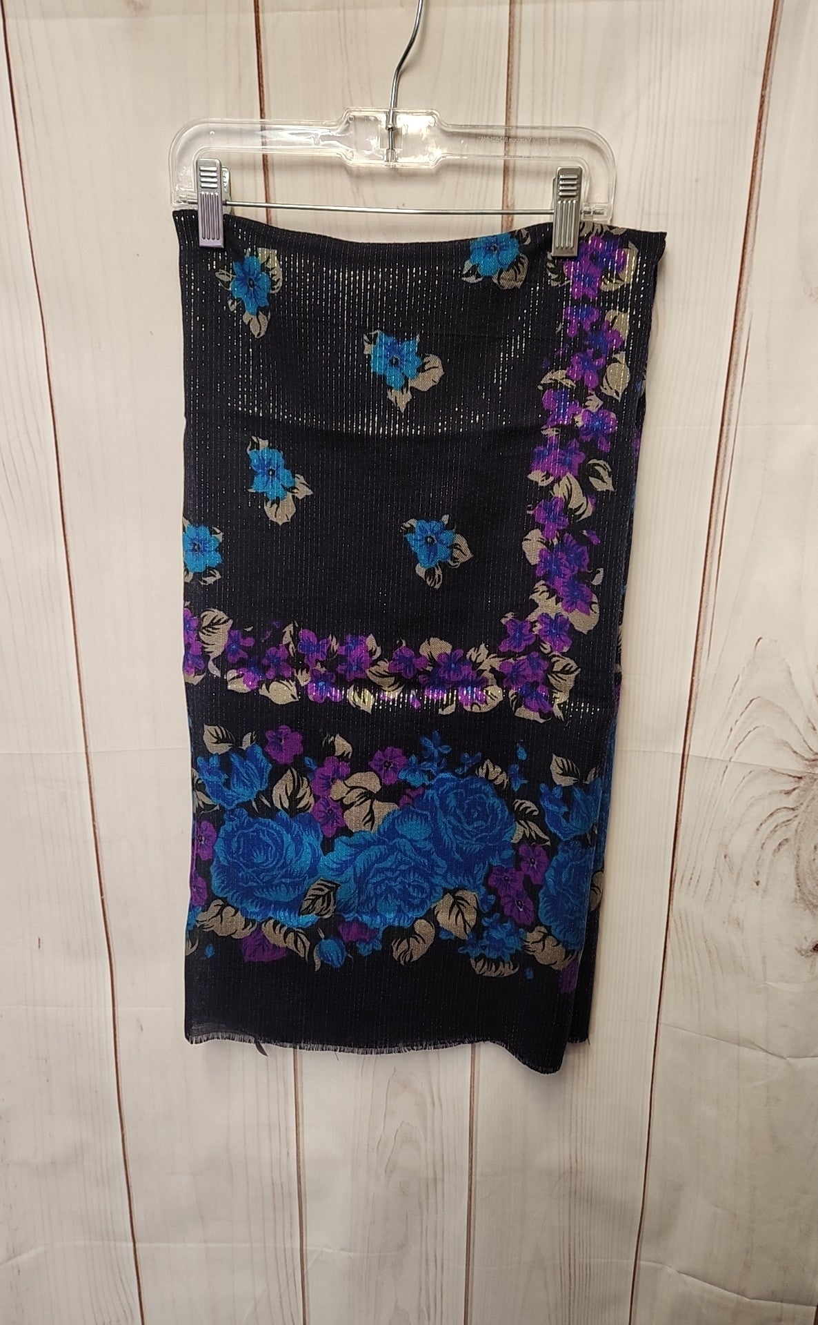 Blue Floral Dress Scarf
