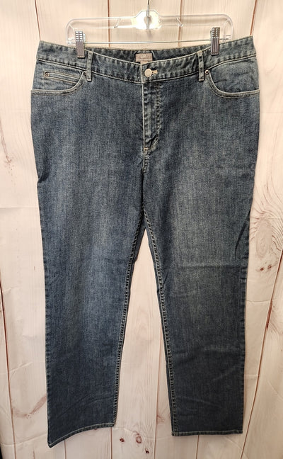 J Jill Women's Size 33 (15-16) Blue Jeans