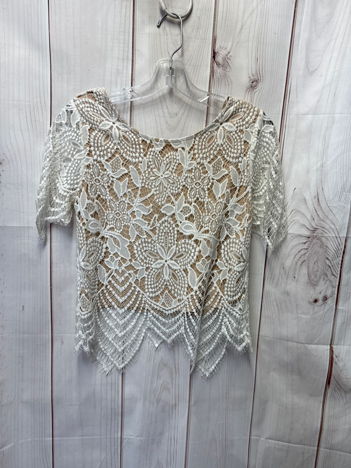 Express Women's Size XS White Short Sleeve Top