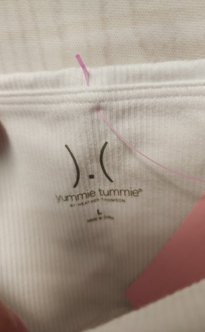 Yummie Tummie Women's Size L White Active Capris