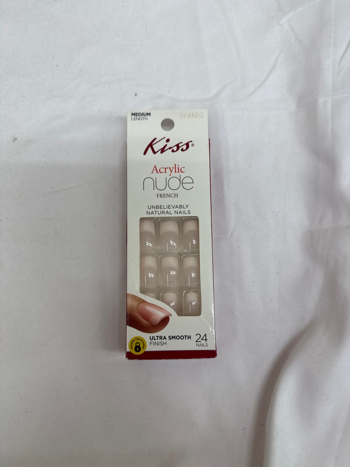 NIB Kiss Acrylic Nude French Press-on Nails Cosmetic