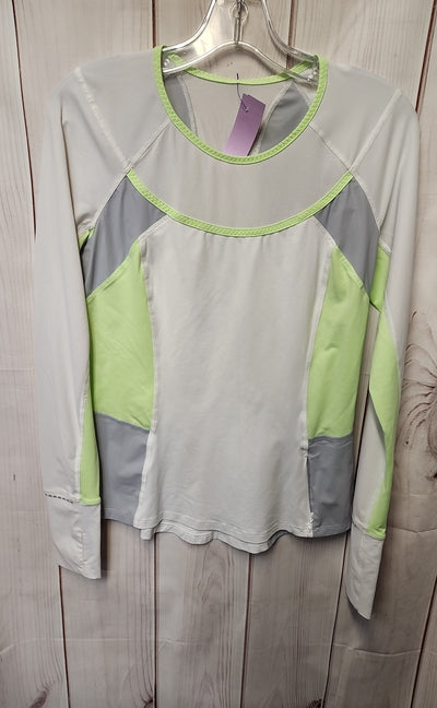 Lululemon Women's Size 8 White Long Sleeve Active Top