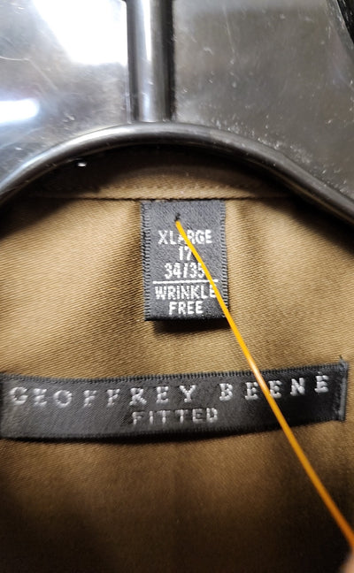 NWT Geoffrey Beene Men's Size XL Brown Shirt