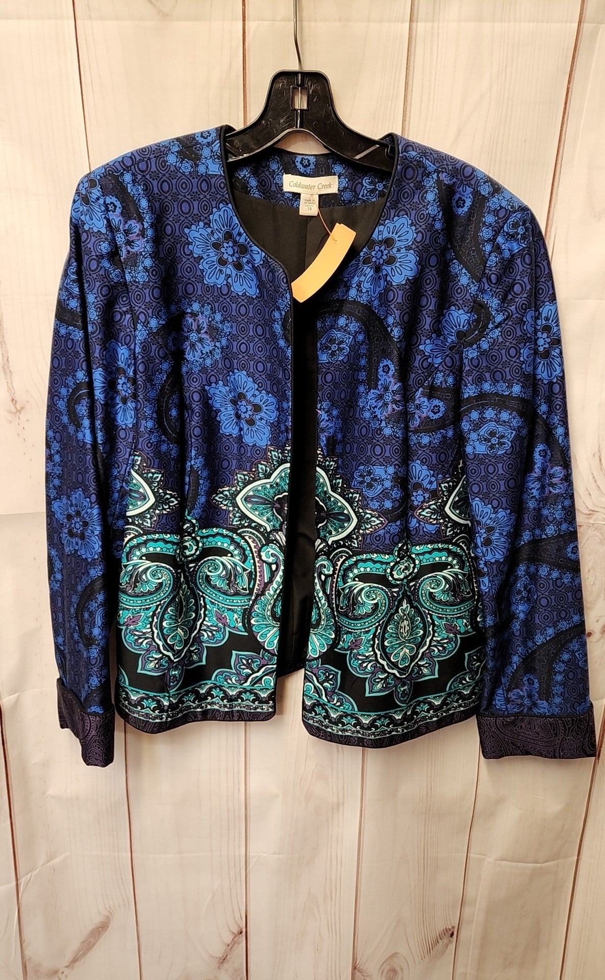 Coldwater Creek Women's Size 16 Blue Jacket