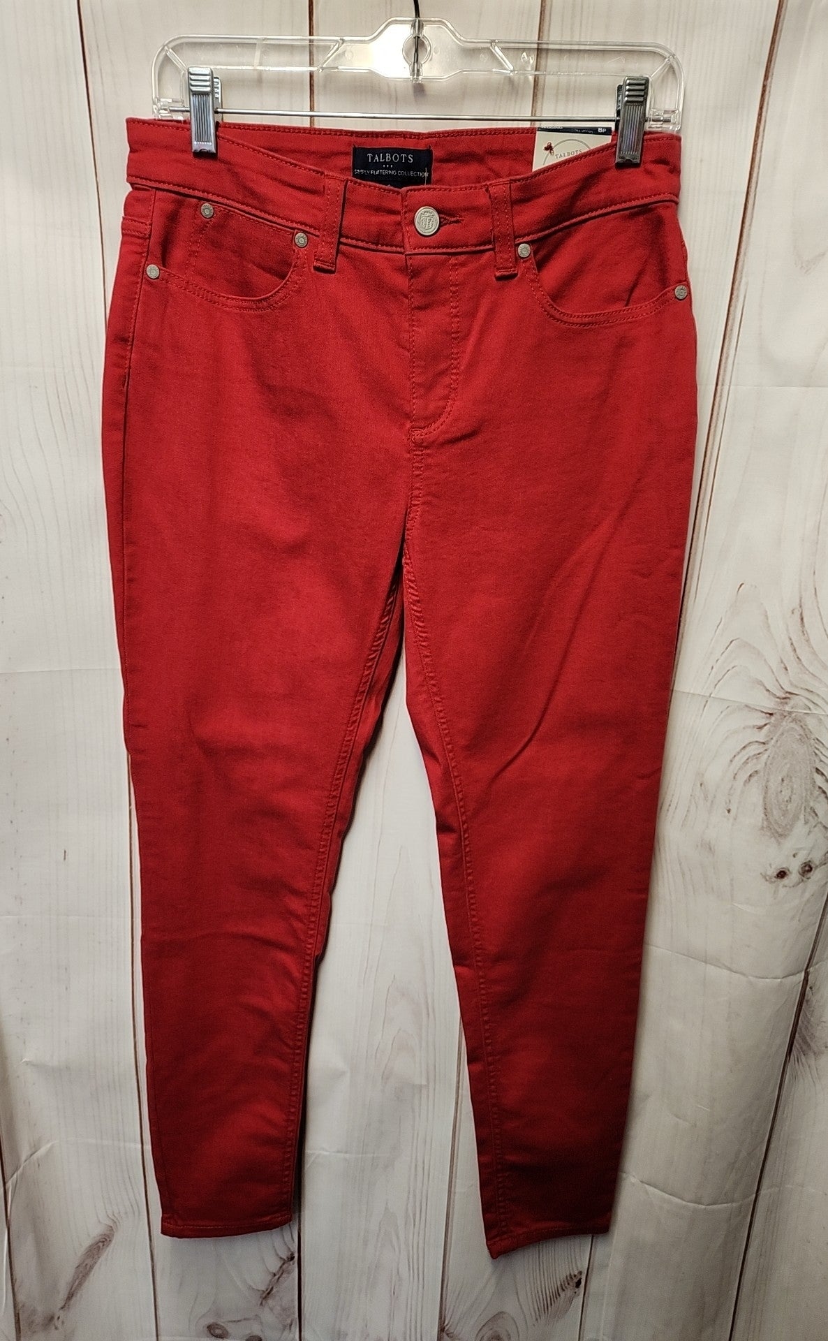 NWT Talbots Women's Size 8 Petite Red Jeans Jegging