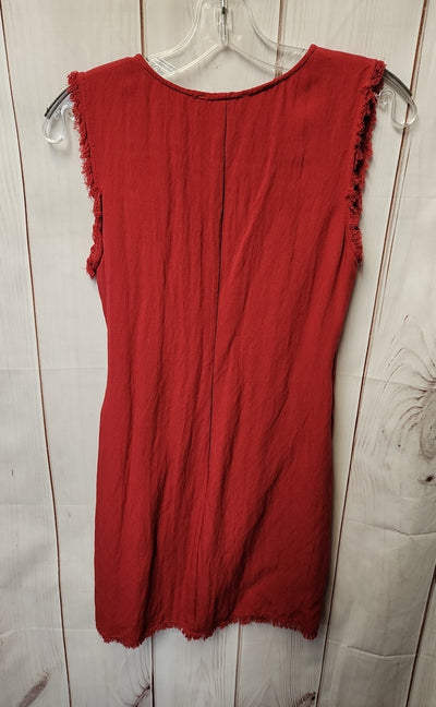 Lulus Women's Size M Red Cotton Blend Dress
