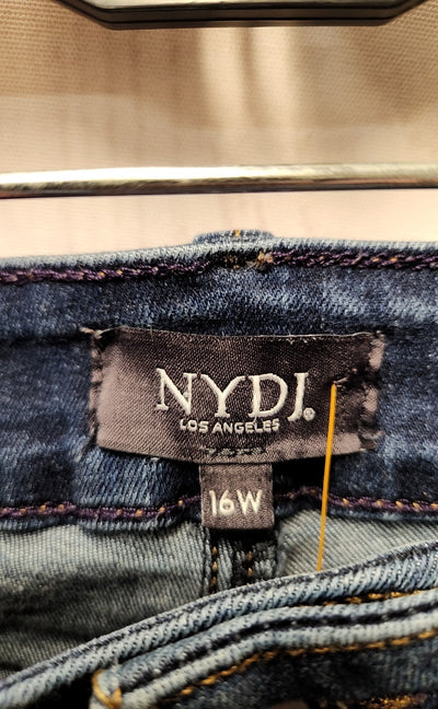 NYDJ Women's Size 33 (15-16) Blue Jeans Marlyn