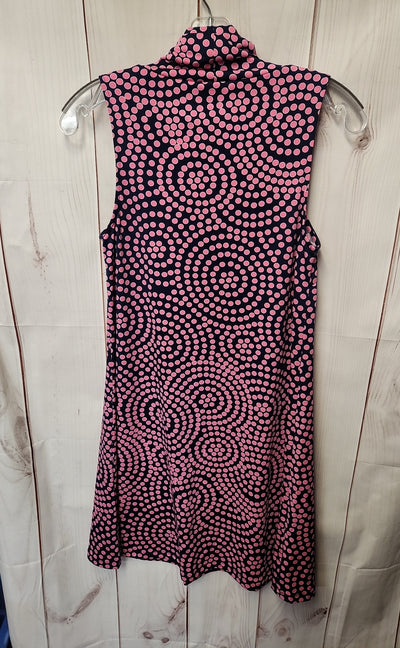 Julie Brown Women's Size S Navy & Pink Dress