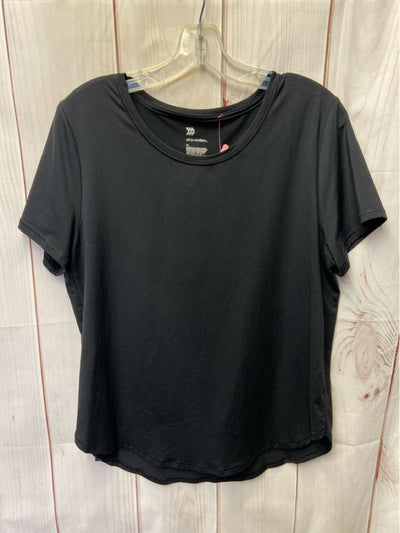 All in Motion Women's Size XL Black Short Sleeve Top