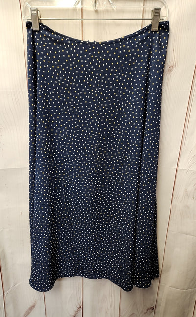 Talbots Women's Size 4 Navy Polka Dot Skirt