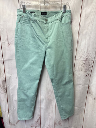 Talbots Women's Size 10 Petite Green Jeans Slim Ankle Jean