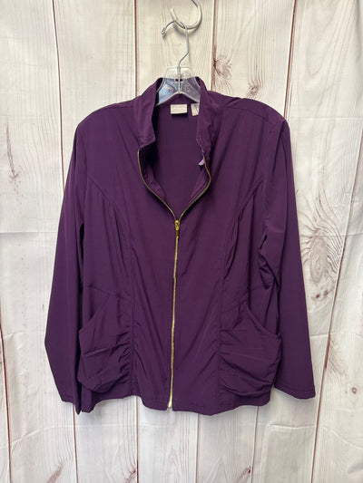 Chico's Women's Size 2 = US L Purple Jacket