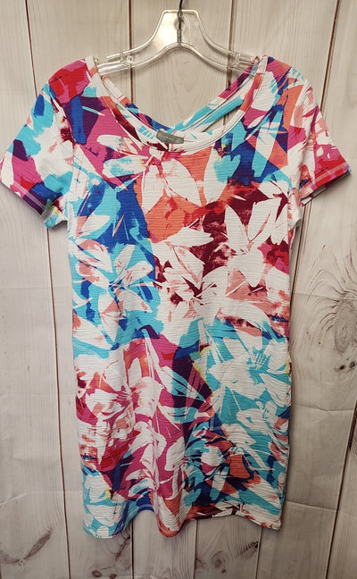 Talbots Women's Size S Pink & White Dress